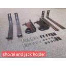 set 2 suporti pentru lopata sau cric pentru roofrack plat 