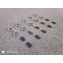 set 10 suruburi inox cu ochet pentru fixare obiecte pe portbagaj plat