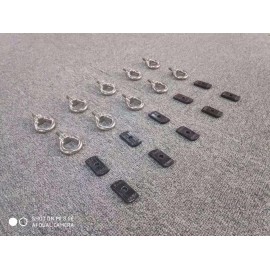 set 8 suruburi inox cu ochet pentru fixare obiecte pe portbagaj plat