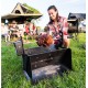 Kit rotiserie pentru vatra de foc pliabila