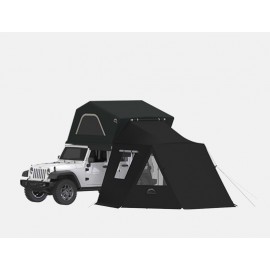 Cort auto 2 persoane cu capac aluminiu, saltea 135 x 230cm, Izolatie TERMICA, CAMERA ANEXA si UMBRAR lateral INCLUSE 